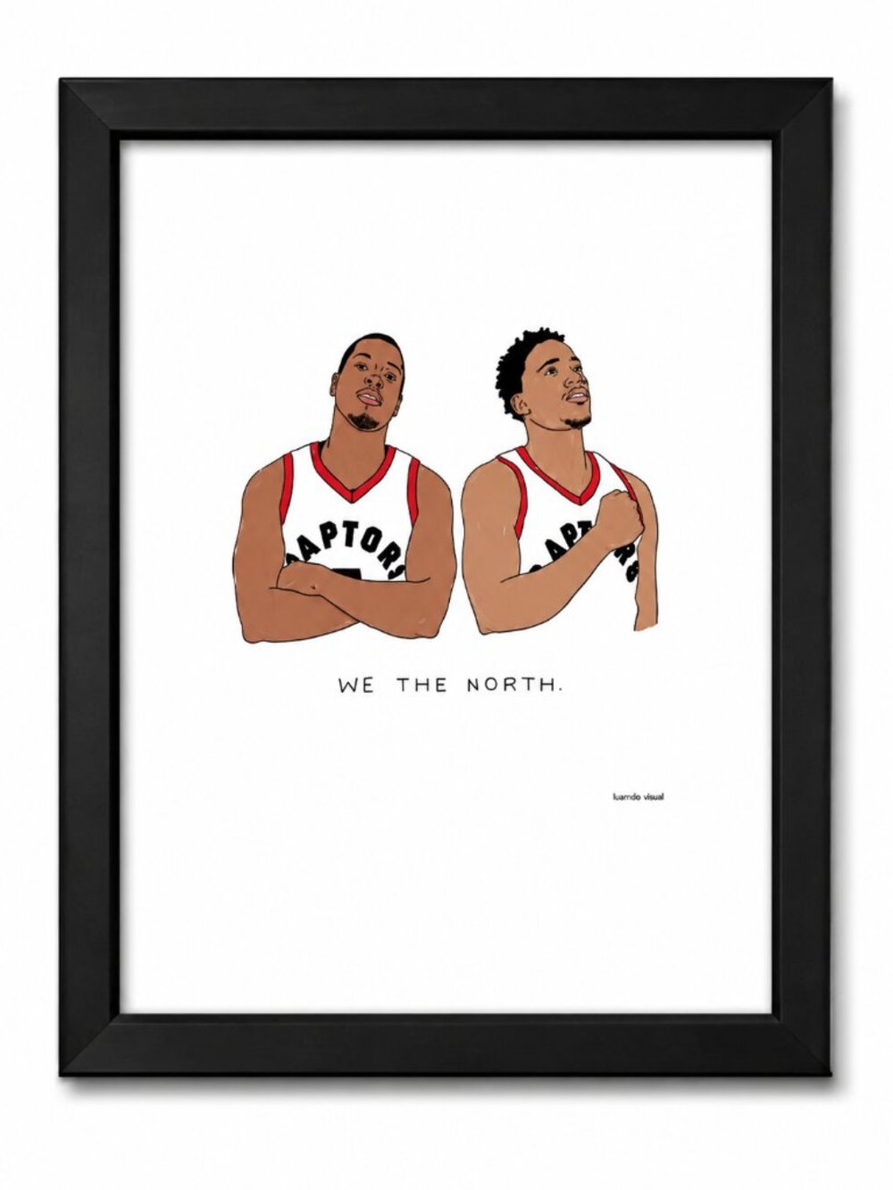 Toronto Raptors "We The North" DeRozan & Lowry Framed Art Print